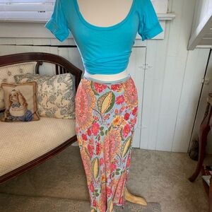 Vibrant Floral Maxi Skirt